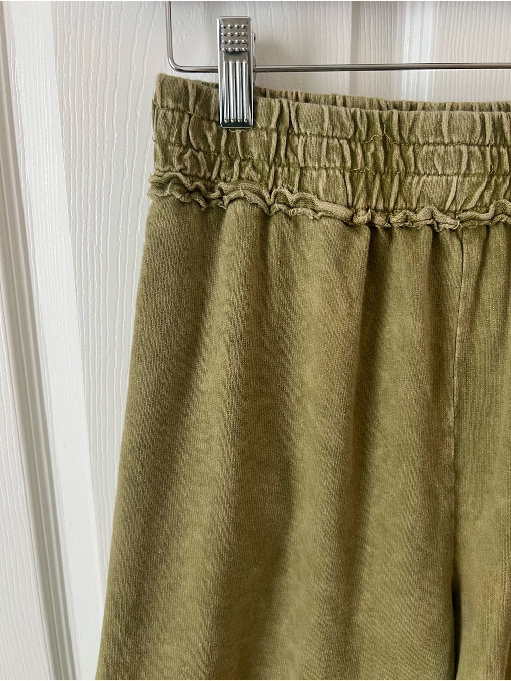 J. HER Olive Green Boho Cotton Wide-Leg Pants - Picture 3 of 11